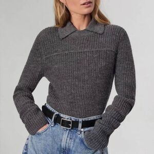 RAG & BONE NWT Gray Madix Polo XXS